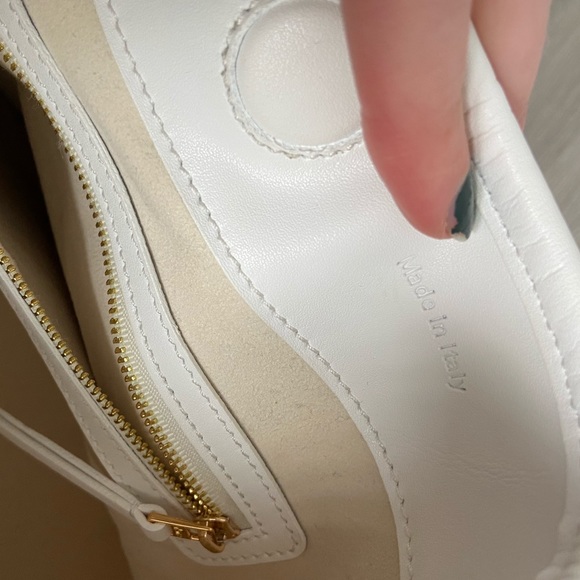 ***SOLD***Elleme Raisin Raffia Handbag in White - Picture 11 of 16